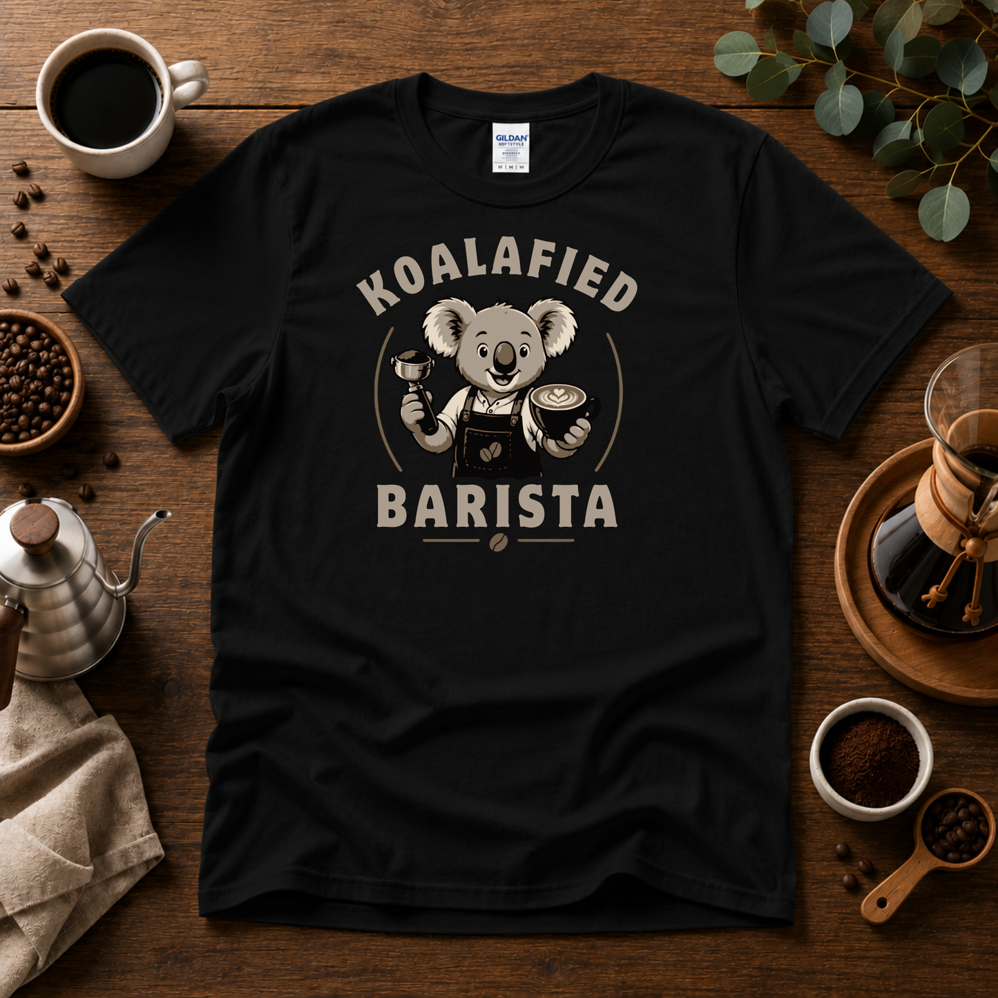 Koalafied Barista Coffee T-Shirt