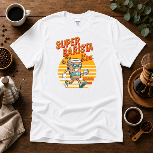 Super Barista T-Shirt Design By Tomi