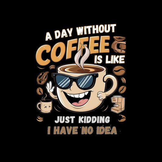 A day without Coffee T-shirt - Design By Tomi