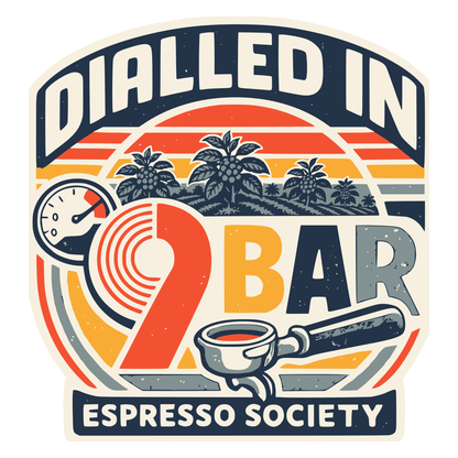 Dialled In 9 Bar - Espresso Society Coffee T-Shirt