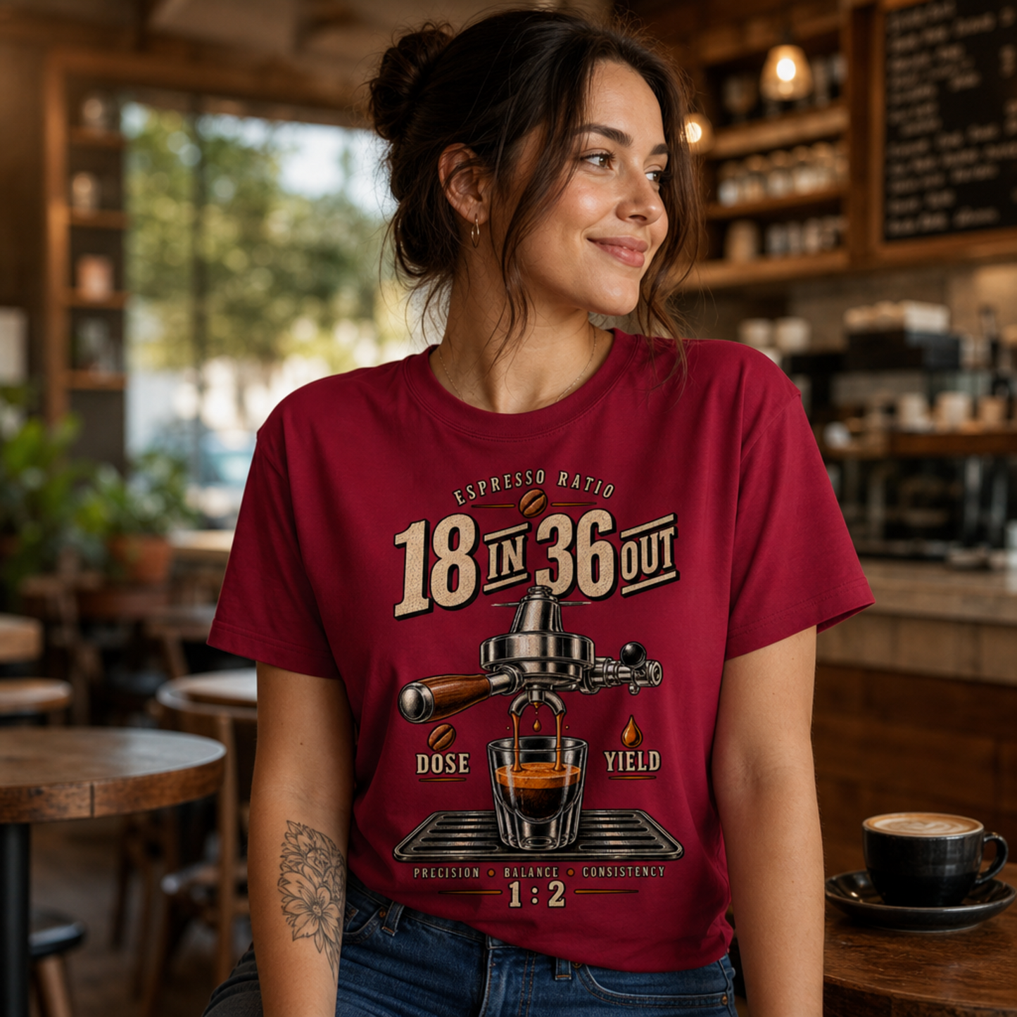 18 In 36 Out Espresso Coffee T-shirt Design By Tomi