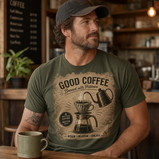 Good Coffee Pour Over Graphic T-Shirt My Store