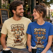 Pour Over Addict Coffee T-shirt Design By Tomi