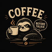 Coffee Before Talkie Graphic T-Shirt Design By Tomi