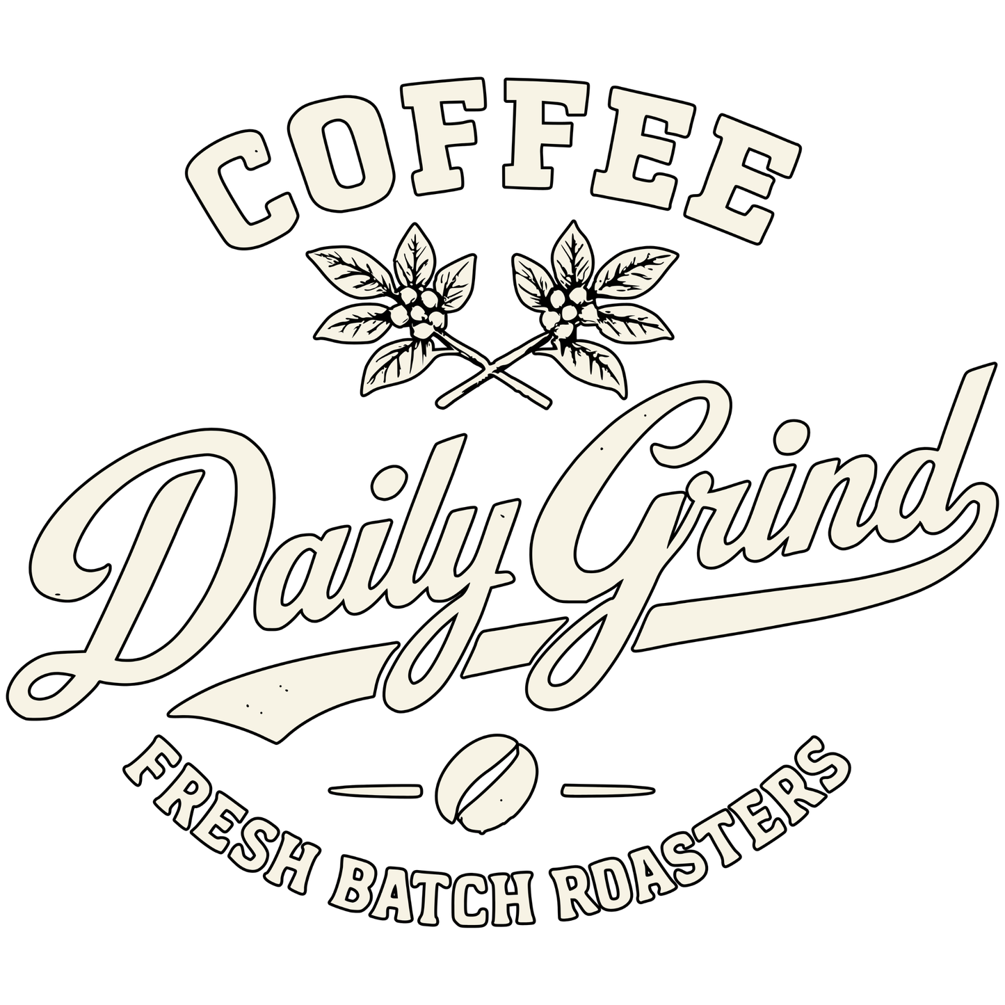 Coffee Daily Grind Fresh Batch Roasters Premium Cotton T-Shirt