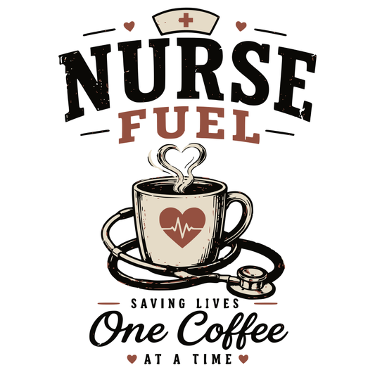 Nurse Fuel T-Shirt Design By Tomi