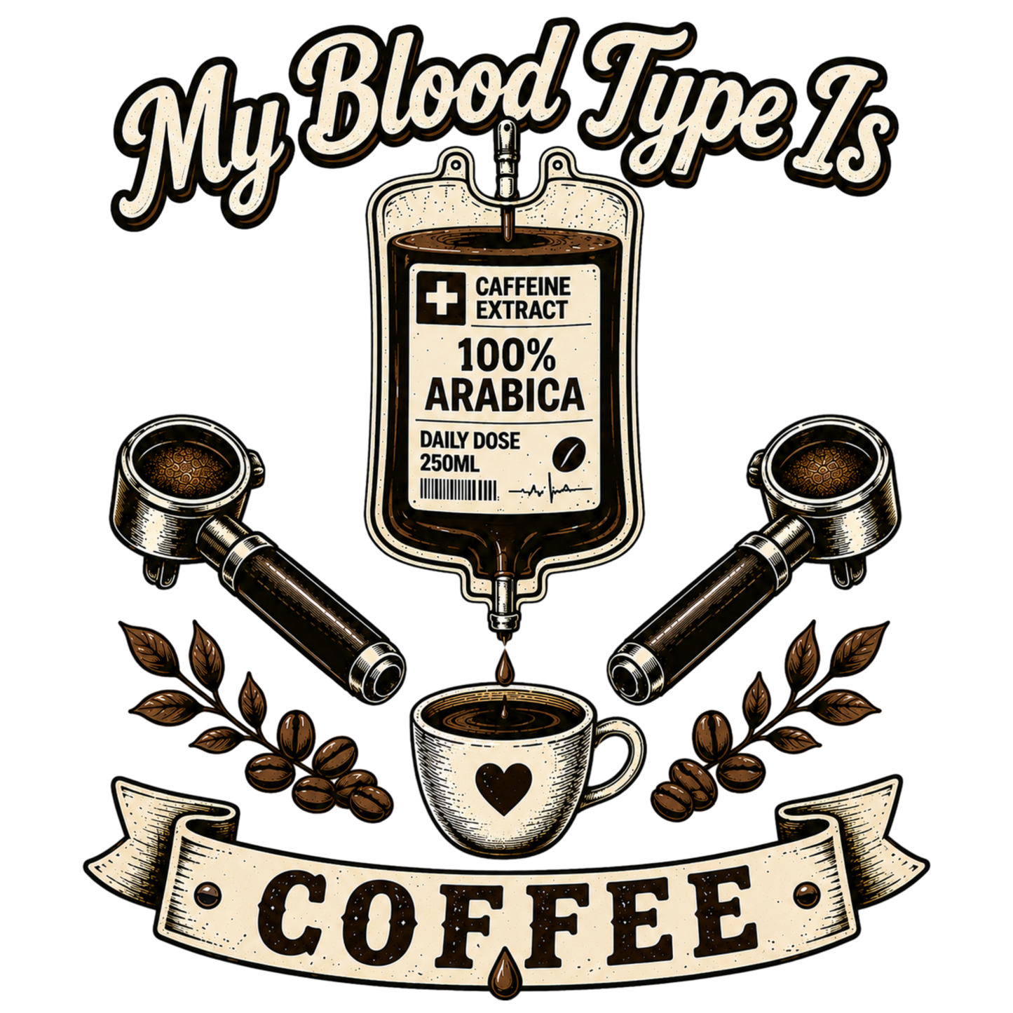 My Blood Type is Coffee T-Shirt