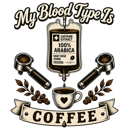 My Blood Type is Coffee T-Shirt