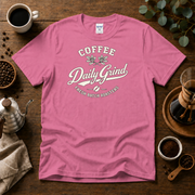 Coffee Daily Grind Fresh Batch Roasters Premium Cotton T-Shirt Design By Tomi