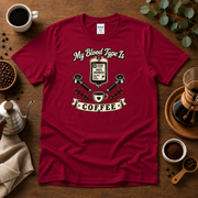 My Blood Type is Coffee T-Shirt Design By Tomi