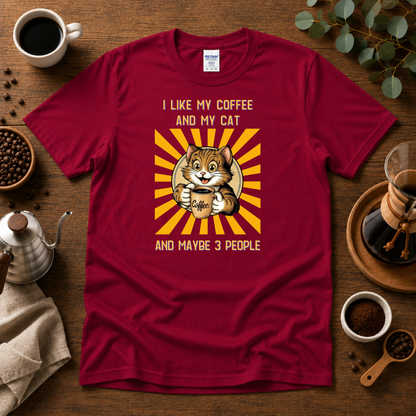 I like my Coffee and my Cat T-shirt