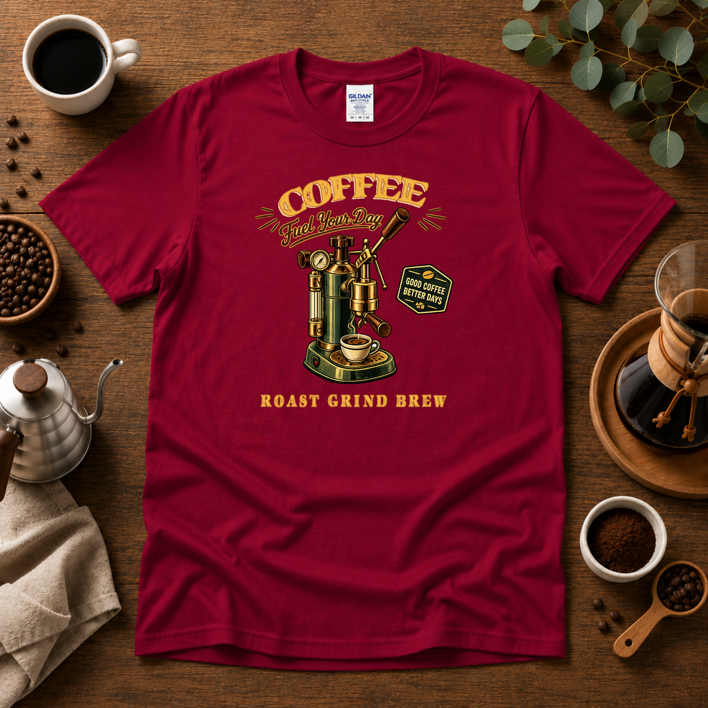 Coffee Machine - Fuel Your Day T-Shirt