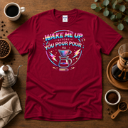 Wake Me Up Before You Pour Pour 80s Coffee T-Shirt Design By Tomi