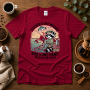 Father's Day Wishes T-Shirt – Coffee and Fishing Theme Design By Tomi