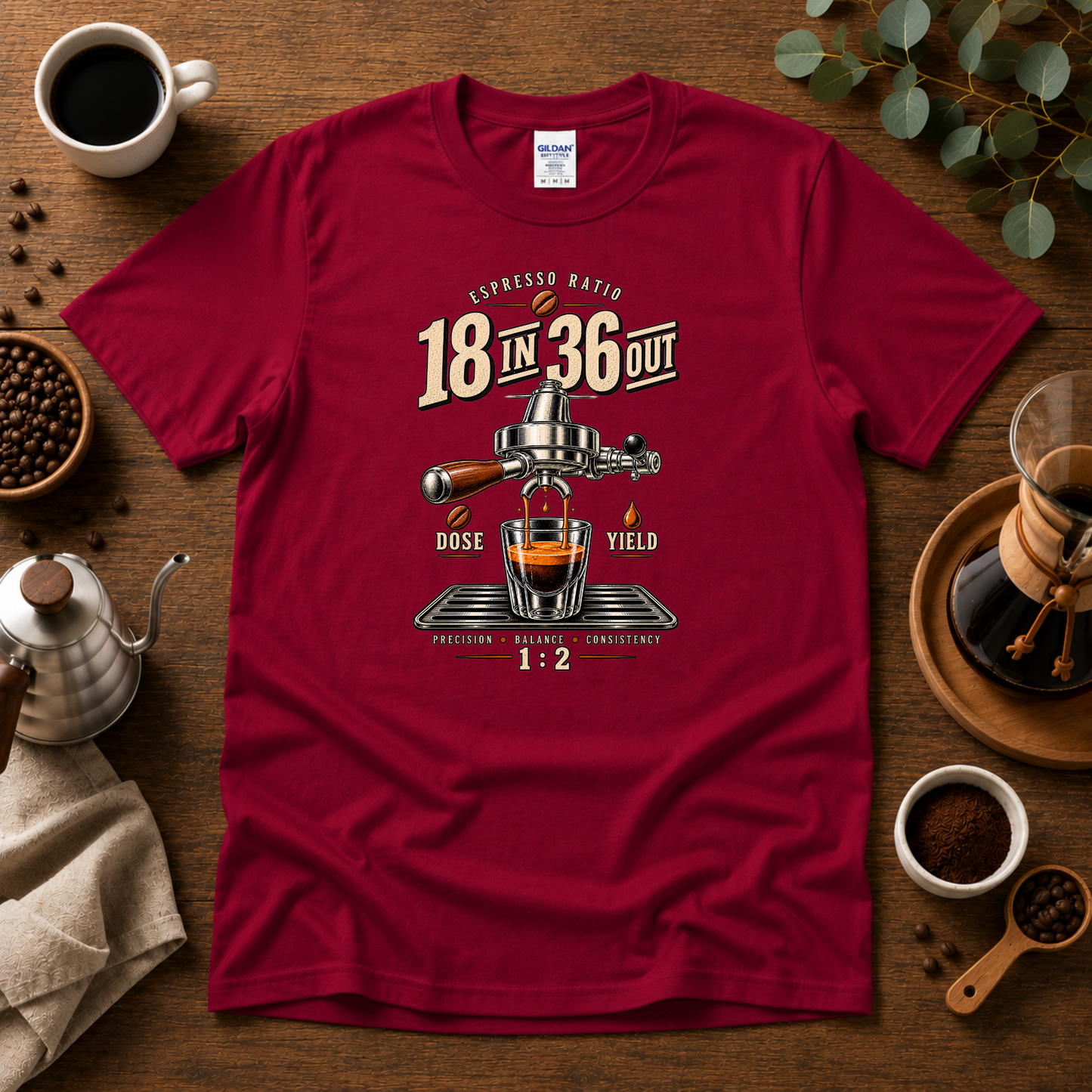 18 In 36 Out Coffee T-shirt