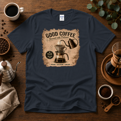 Good Coffee Pour Over Graphic T-Shirt