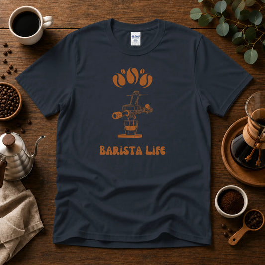 Barista Life T-Shirt – Retro E61 Group Handle My Store