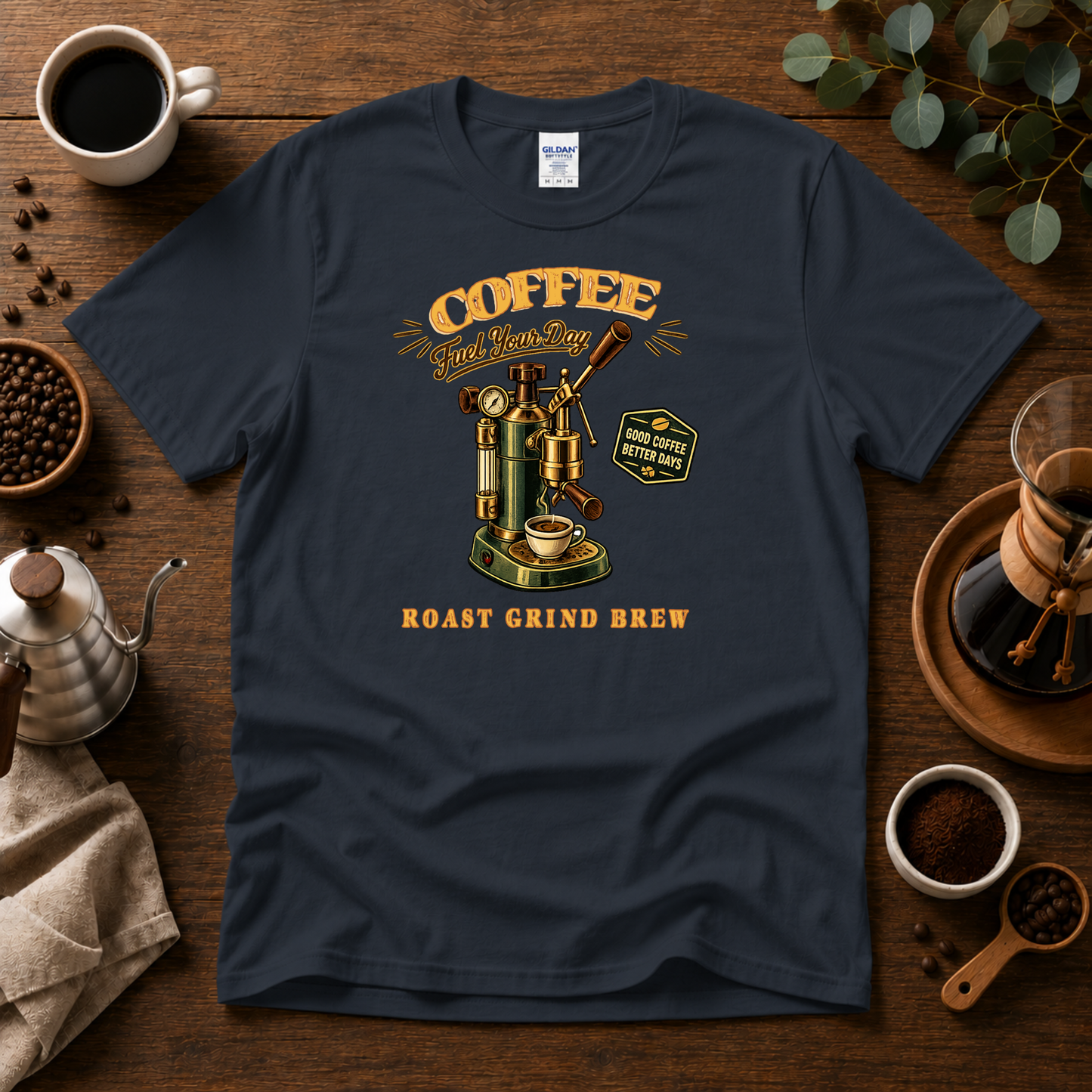 Coffee Machine - Fuel Your Day T-Shirt