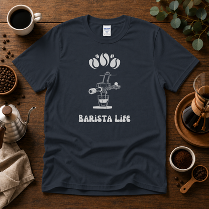 Barista Life T-Shirt #2– Retro E61 Group Handle