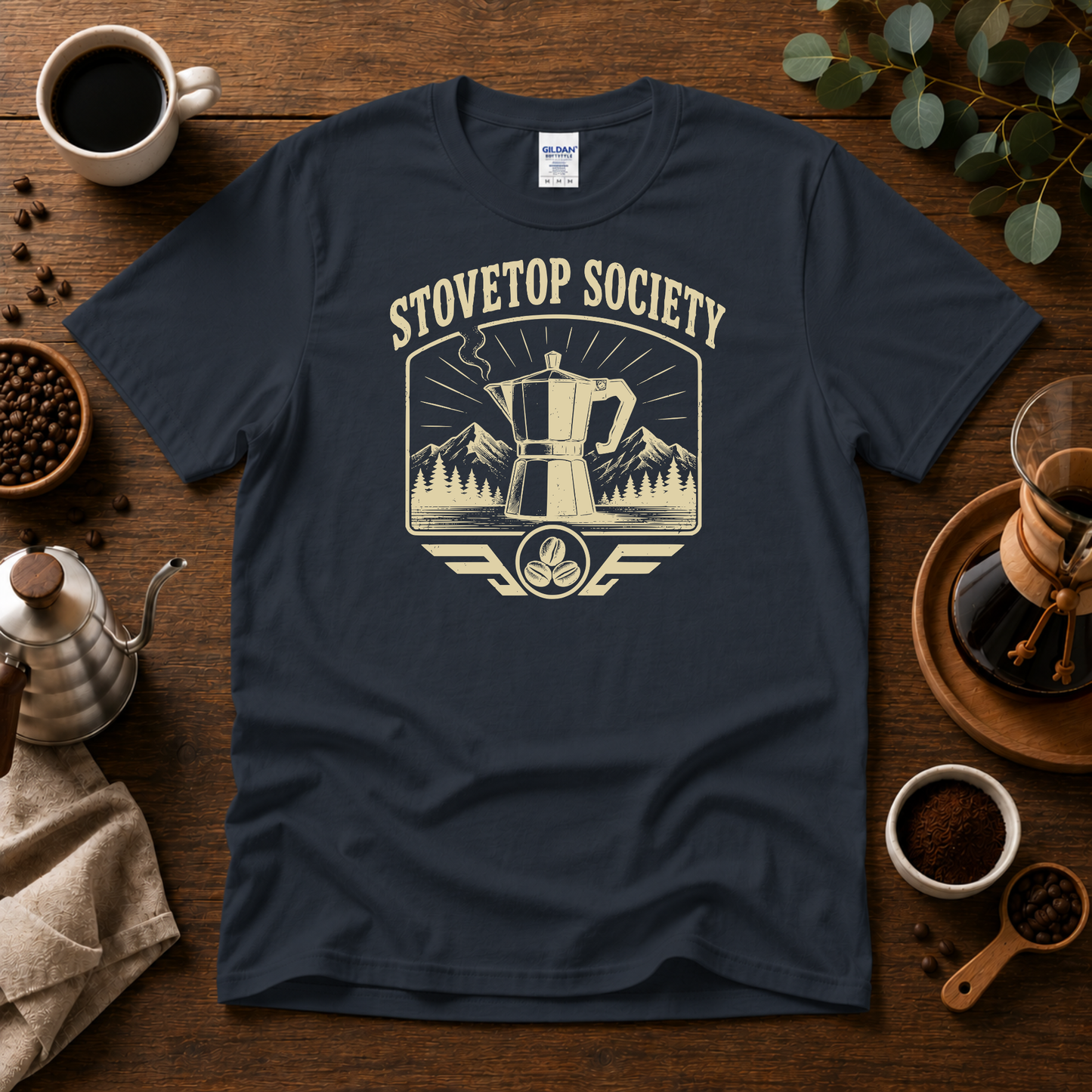 Stovetop Society Coffee T-Shirt