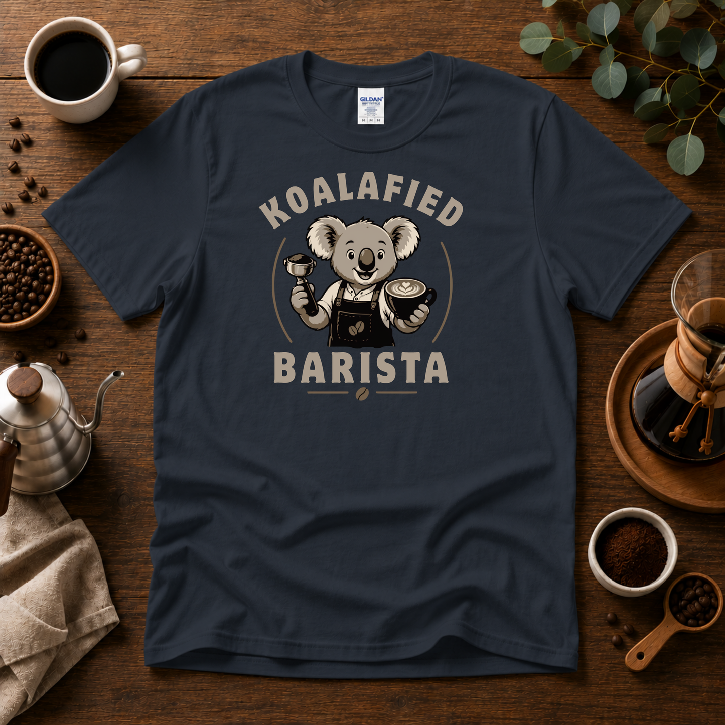 Koalafied Barista Coffee T-Shirt