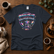 Wake Me Up Before You Pour Pour 80s Coffee T-Shirt Design By Tomi