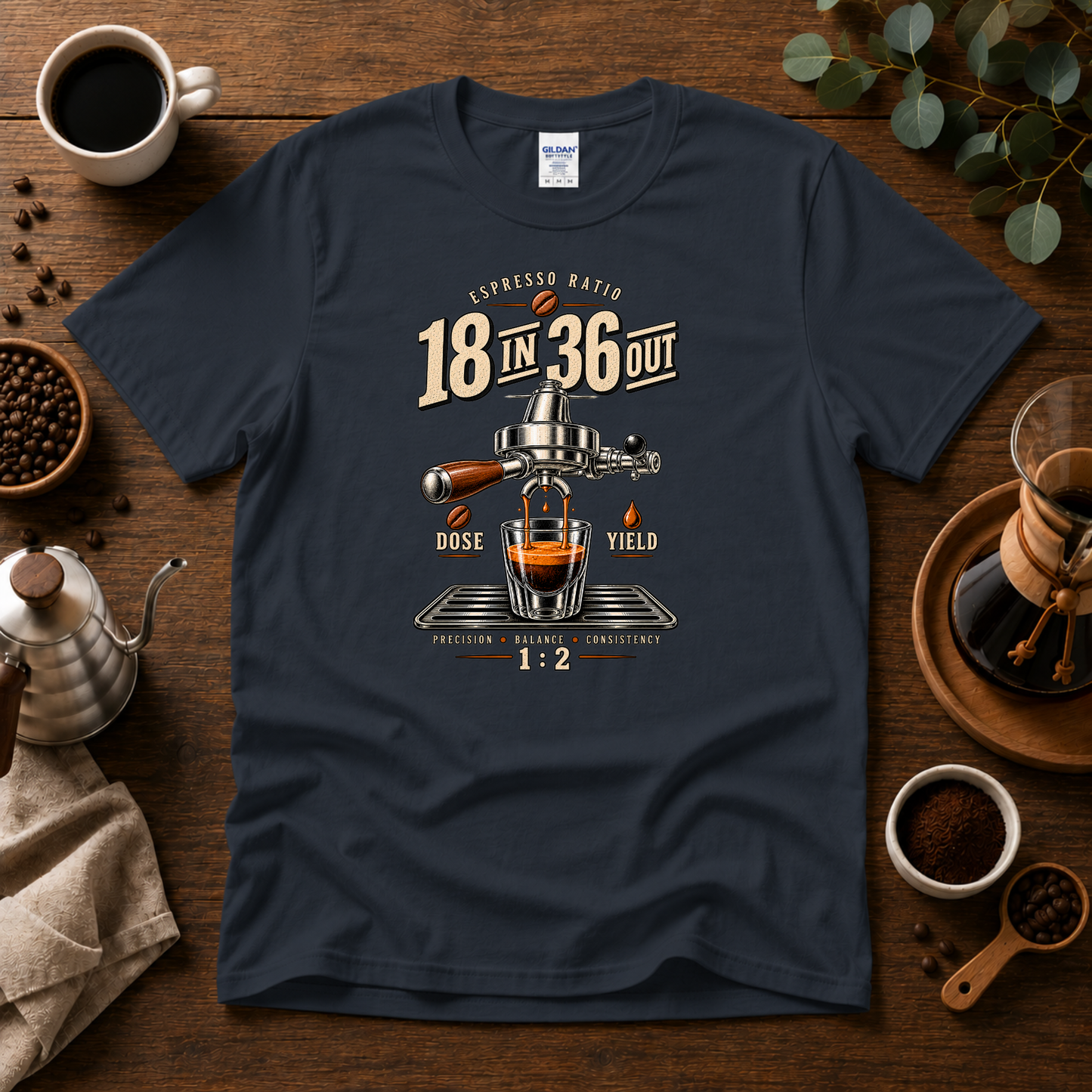 18 In 36 Out Coffee T-shirt