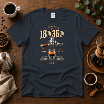 18 In 36 Out Coffee T-shirt