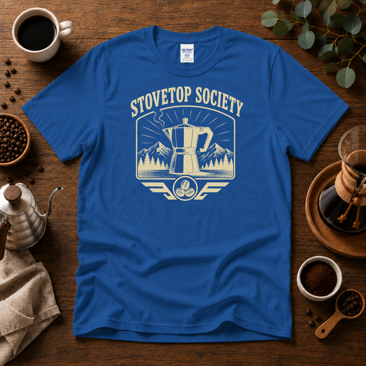 Stovetop Society Coffee T-Shirt