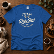 Coffee Daily Grind Fresh Batch Roasters Premium Cotton T-Shirt Design By Tomi