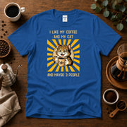 I like my Coffee and my Cat T-shirt Design By Tomi