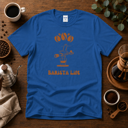 Barista Life T-Shirt – Retro E61 Group Handle