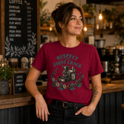 Respect the First Crack Roasting Coffee T-shirt Design By Tomi
