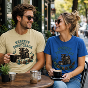 Respect the First Crack Roasting Coffee T-shirt Design By Tomi