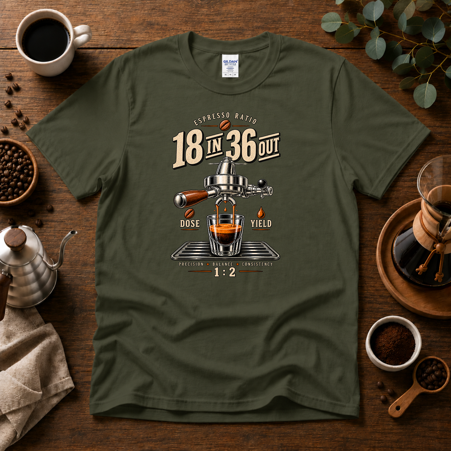 18 In 36 Out Coffee T-shirt