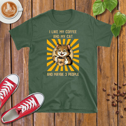 I like my Coffee and my Cat T-shirt