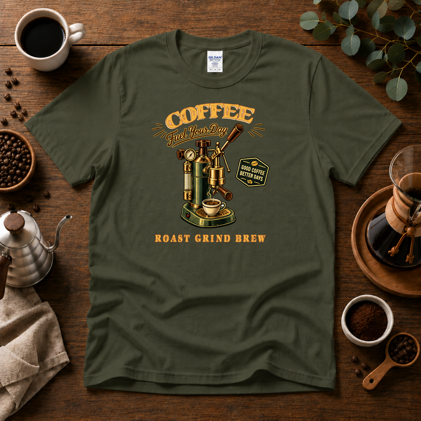 Coffee Machine - Fuel Your Day T-Shirt