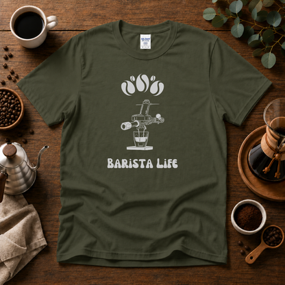 Barista Life T-Shirt #2– Retro E61 Group Handle