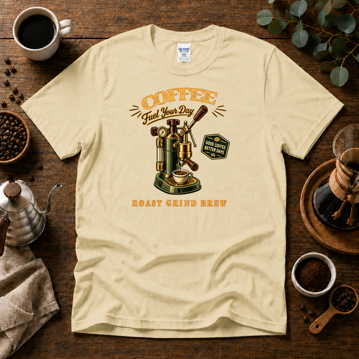 Coffee Machine - Fuel Your Day T-Shirt