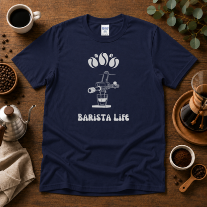 Barista Life T-Shirt #2– Retro E61 Group Handle