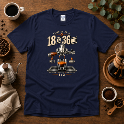 18 In 36 Out Coffee T-shirt