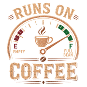 Runs On Coffee T-Shirt Design By Tomi