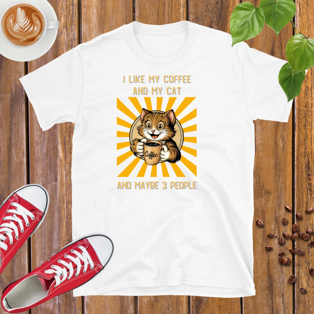 I like my Coffee and my Cat T-shirt