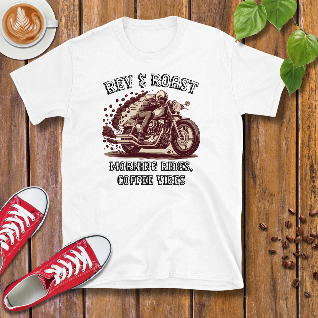 Vêtement Moto Loose Fit Makaya Vetement Motard - Motif Vintage Cafe Racer R100 T-shirt Motard Vintage