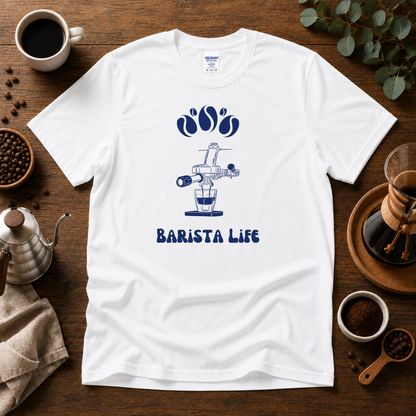 Barista Life T-Shirt #2– Retro E61 Group Handle