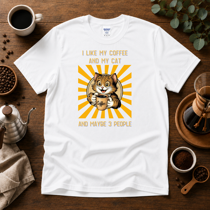 I like my Coffee and my Cat T-shirt