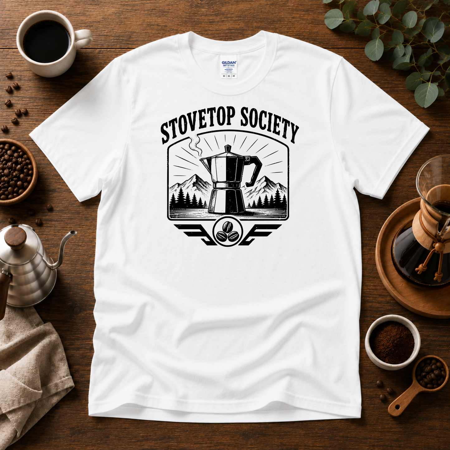 Stovetop Society Coffee T-Shirt