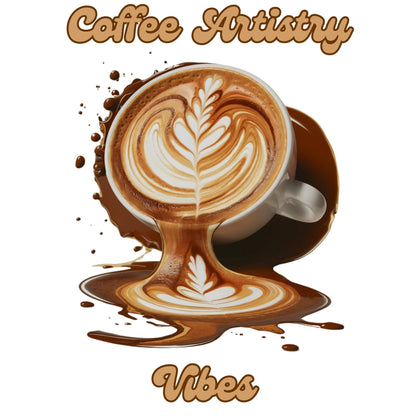 Coffee Artistry Vibes T-shirt - Design By Tomi