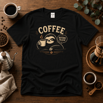 Coffee Before Talkie Graphic T-Shirt - Design By Tomi
