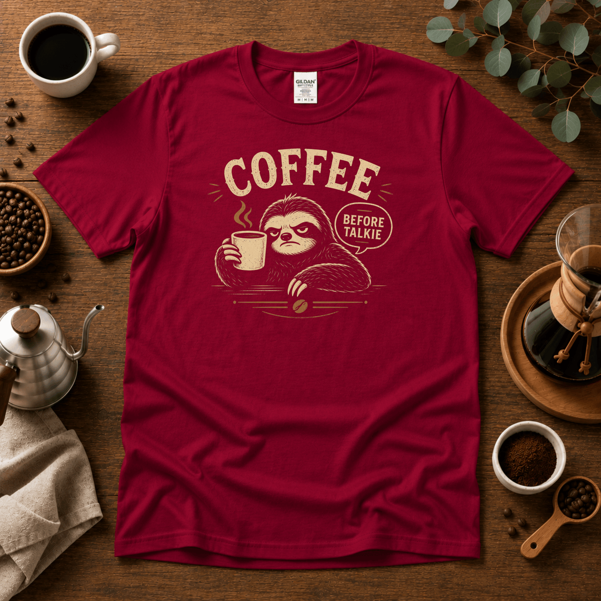 Coffee Before Talkie Graphic T-Shirt - Design By Tomi